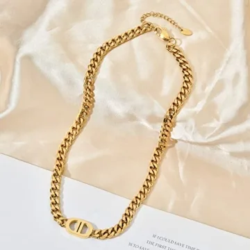 MITITEE Gold Cuban Link Chain – Stylish Women's Jewelry