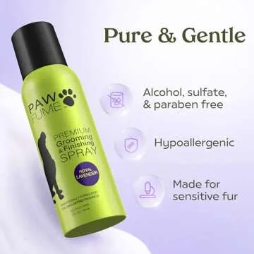 PAWFUME Premium Grooming Spray Dog Spray Deodorizer Perfume For Dogs - Dog Cologne Spray Long Lasting Dog Sprays - Dog Perfume Spray Long Lasting After Bath- Dog deodorizing Spray (Lavender)
