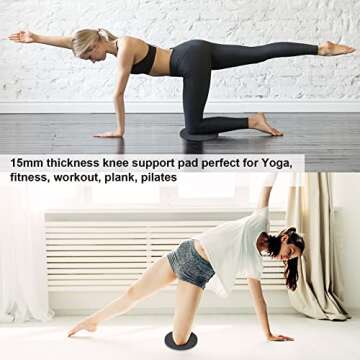 GoYonder Eco Yoga Workout Knee Pad Cushion Pink (Pack of 2)