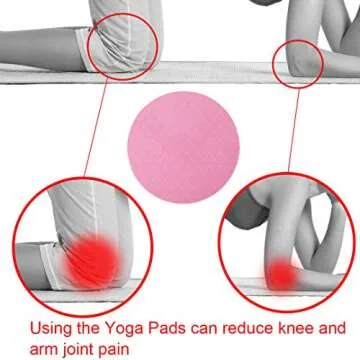 GoYonder Eco Yoga Workout Knee Pad Cushion Pink (Pack of 2)