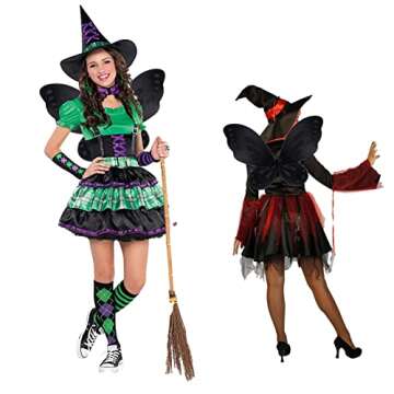 Fishdown Costume Butterfly Angel Wings，Costume Accessories for Kids，Birthday Halloween Cosplay Party Favors (Butterfly-Black)