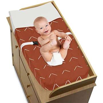 Sweet Jojo Designs Boho Arrow Changing Pad Cover