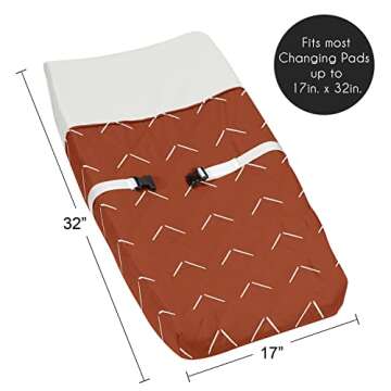 Sweet Jojo Designs Boho Arrow Changing Pad Cover