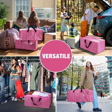 Extra Large WORKPRO Moving Bags - 6 Pack with Zippers