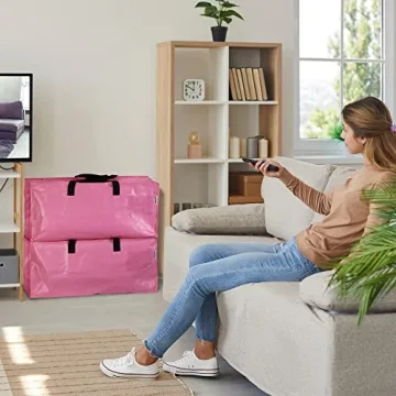 Extra Large WORKPRO Moving Bags - 6 Pack with Zippers