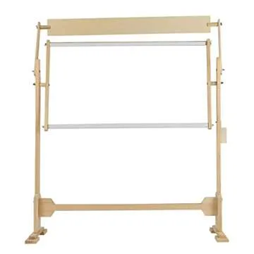 Embroidery Floor Stand,Large Size Embroidery, Wood Frame for Cross Embroidery Frames and Stand Adjustable Large Floor Stand Stitch Needlework