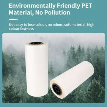 DTF Transfer Film Roll 13" x 328ft - Premium A3+ DTF Film Roll, Single Sided Glossy Clear PreTreat PET Heat Transfer Paper, Cold and Hot Peel, Direct to Film for T-Shirts Textile