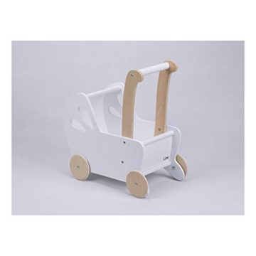 LINE Baby Doll Wooden Pram - Perfect Toddler Walking Toy