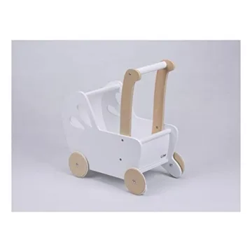 LINE Baby Doll Wooden Pram - Perfect Toddler Walking Toy