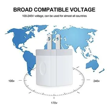 Single Port USB Wall Charger, GiGreen 1A/5V Power Adapter 5 Pack Charging Block Cube Plug Box Compatible Phone X/8/7/Xs/XR/6s/5/SE, Samsung S9/S8/S7/S6 Edge, Note 8, LG G5 V30, Moto, Pixel, Nexus, HTC