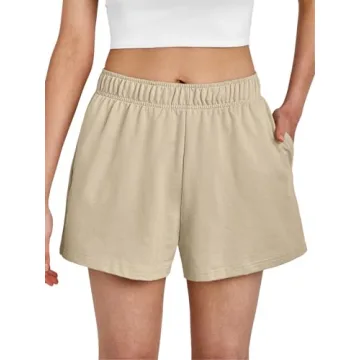 AUTOMET Women's Sweat Shorts Comfy Summer Athletic Style