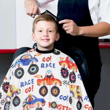 FaHaner Kids Haircut Cape Adjustable for Fun Haircuts