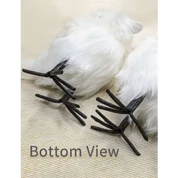 Legendeco Set of 2 Hanging White Owl Decoration Ornament 5.9 inches for Christmas Tree, Display Home Decor and Holiday Figurines, Handmade Fluffy Gift for Party