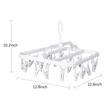 Annaklin 26 Clip Foldable Laundry Hangers for Delicates