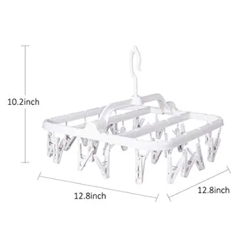 Annaklin 26 Clip Foldable Laundry Hangers for Delicates