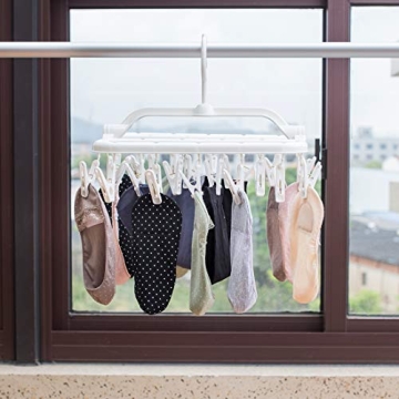 Annaklin 26 Clip Foldable Laundry Hangers for Delicates