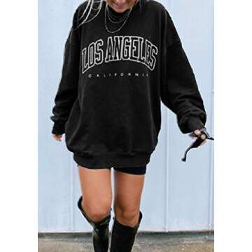 Women’s Oversized Sweatshirt Casual Pullover Tops