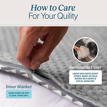 Quility Weighted Blanket - 30 LB King Size Cooling & Heating