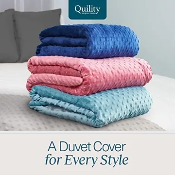 Quility Weighted Blanket - 30 LB King Size Cooling & Heating