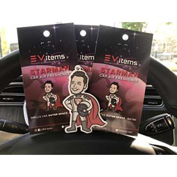 EVHooks.com Elon Starman Car Air Freshener Tesla Accessories - 1 Pack