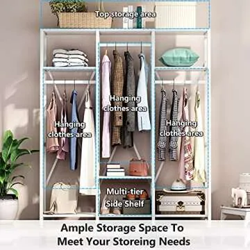 LITTLE TREE 59-Inch Freestanding Closet Organizer