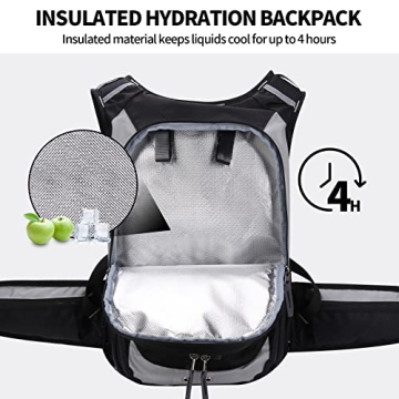 HOMIEE Hydration Backpack 2L Water Bladder Lightweight Comfortable Daypack