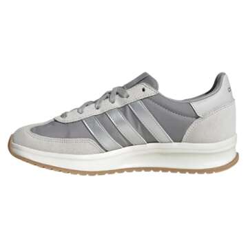 adidas Women's Run 72 Sneaker, Solid Grey/Matte Silver/Grey, 7.5