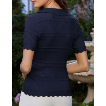 Chic GRACE KARIN Women Short Sleeve Sweater for All Occasions