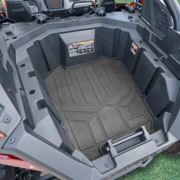 SMARTLINER Custom Fit All Weather Rubber Bed Mat for 2020-2025 Polaris RZR Turbo R