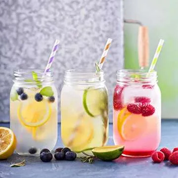 TUZAZO 8oz Clear Plastic Mason Jars | Versatile Storage Containers