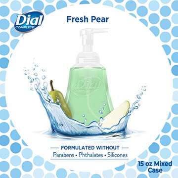 Dial Complete Foaming Hand Wash Anti-bacterial Fresh Scents