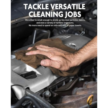 Fantasticlean Microfiber Cleaning Cloth Roll -75 Pack, Tear Away Microfiber Towels, 12" x 12", Reusable, Washable, Scratch Free, Ultra Absorbent Dish Rags for Car, Home, Garage or Shop (TAN)