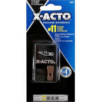 X-Acto® Knife Blades, No. 11 Blade With Safety Dispenser, Pack Of 15
