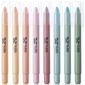 Mr. Pen Gel Highlighter - 8 Pack of Pastel Colors, No Bleed for Bibles