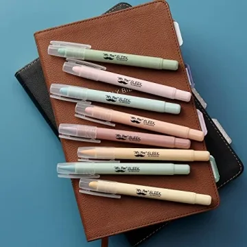 Mr. Pen Gel Highlighter | 8 Pack Pastel No Bleed