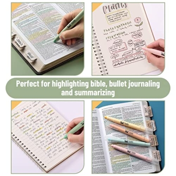 Mr. Pen Gel Highlighter | 8 Pack Pastel No Bleed