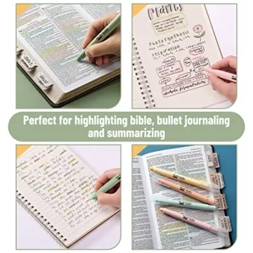 Mr. Pen Gel Highlighter | 8 Pack Pastel No Bleed