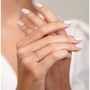 Monkton CZ Simulated Diamond Stackable Ring for Women