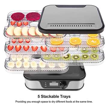 Likein Food Dehydrator - Adjustable Timer & Temperature Control
