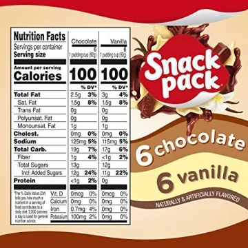 Snack Pack Pudding Cups – Chocolate & Vanilla, 12 Count