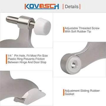 Adjustable KOVOSCH Hinge Pin Door Stopper - Durable & Stylish