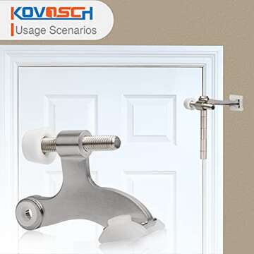 Adjustable KOVOSCH Hinge Pin Door Stopper - Durable & Stylish