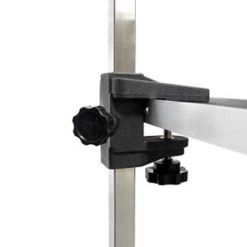 Go Pet Club - 42 Inch Dog Grooming Table - Pet Grooming Table - Foldable, Adjustable Arm, Portable, Non-Slip Grooming Table for Dogs at Home - Black