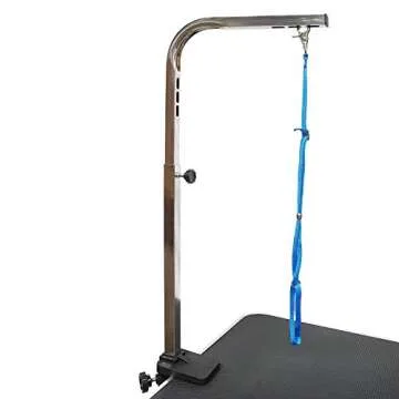 Go Pet Club - 42 Inch Dog Grooming Table - Pet Grooming Table - Foldable, Adjustable Arm, Portable, Non-Slip Grooming Table for Dogs at Home - Black