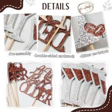 24Pcs Espresso Martini Cupcake Toppers for Celebrations