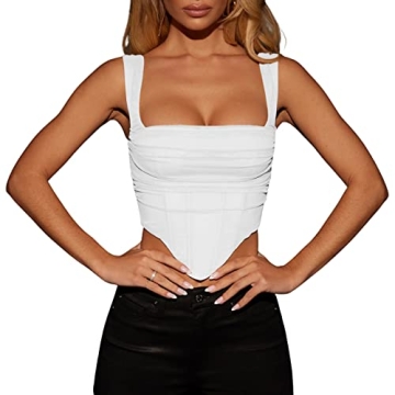 KOSUSANILL Sexy Women's Bustier Corset Top for Chic Parties