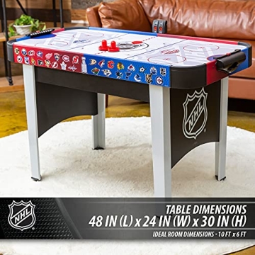48” NHL Rush Indoor Hover Hockey Game Table Ideal for Family Fun