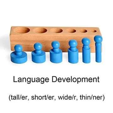 Montessori Knobbed Cylinder Blocks for Early Learners