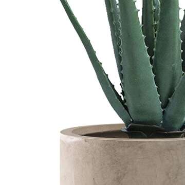 Kante 31.4" and 23.6" H Weathered Concrete Finish Concrete Tall Planters Large Outdoor Indoor Decorative Plant Pots with Drainage Hole and Rubber Plug, Modern Tapered Style for Home and Garden