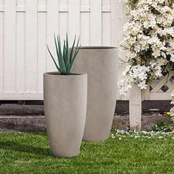 Kante Stylish Concrete Planters for Home and Garden